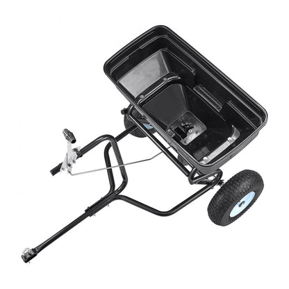 Tow-Behind Broadcast Spreader 130LB 15 Setting 0-9.8 ft Spreading Width for Seed