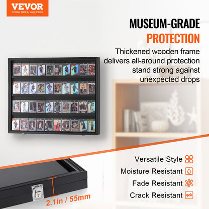 VEVOR 36 Graded Sports Card Display Case, 775 x 617 x 55 mm, Baseball Card Display