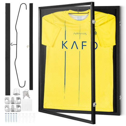VEVOR Jersey Display Frame Case, 610 x 812 x 40 mm, Large Lockable Sport Jersey