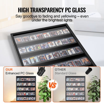 VEVOR 35 Graded Sports Card Display Case, 617 x 775 x 55 mm, Baseball Card Display