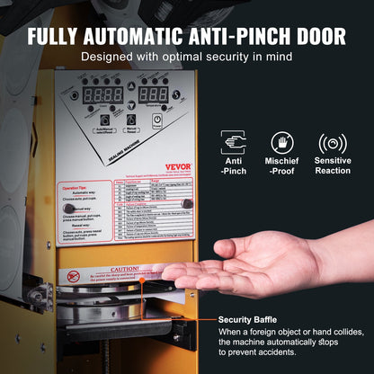 Automatic Cup Sealing Machine, 500-650 Cups/H, Fits 0.18m Tall & 90/95mm Cups