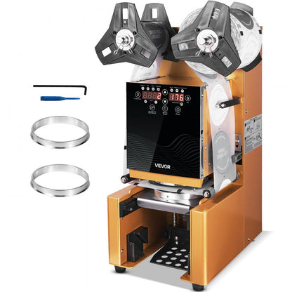 Fully Automatic Sealing Machine Tea Cup Sealer 500-650 Cups/H 190 mm Gold