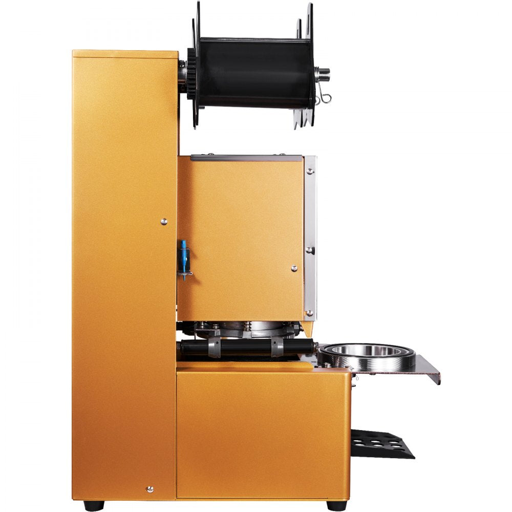 Fully Automatic Sealing Machine Tea Cup Sealer 500-650 Cups/H 190 mm Gold