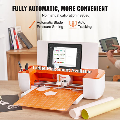 VEVOR Vinyl Cutter Machine, Bluetooth Connectivity DIY Cutting Machine, Compatible