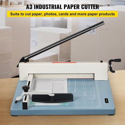 Heavy Duty A3 Paper Cutter, 44cm Width, 21.45kg, for Offices & Schools