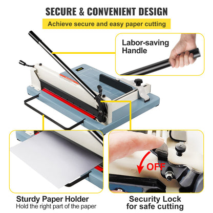 VEVOR Industrial Paper Cutter A3 Heavy Duty Paper Cutter 17 Inch Paper Cutter Heavy