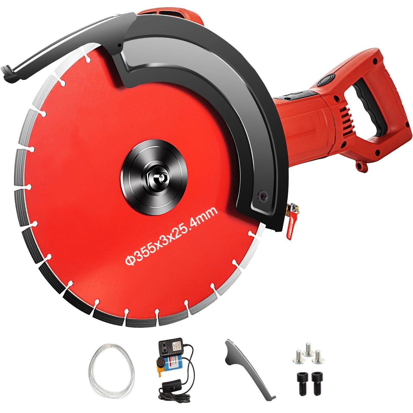 Electric 1800W Concrete Saw with 355mm Blade for Masonry and Stone Cutting