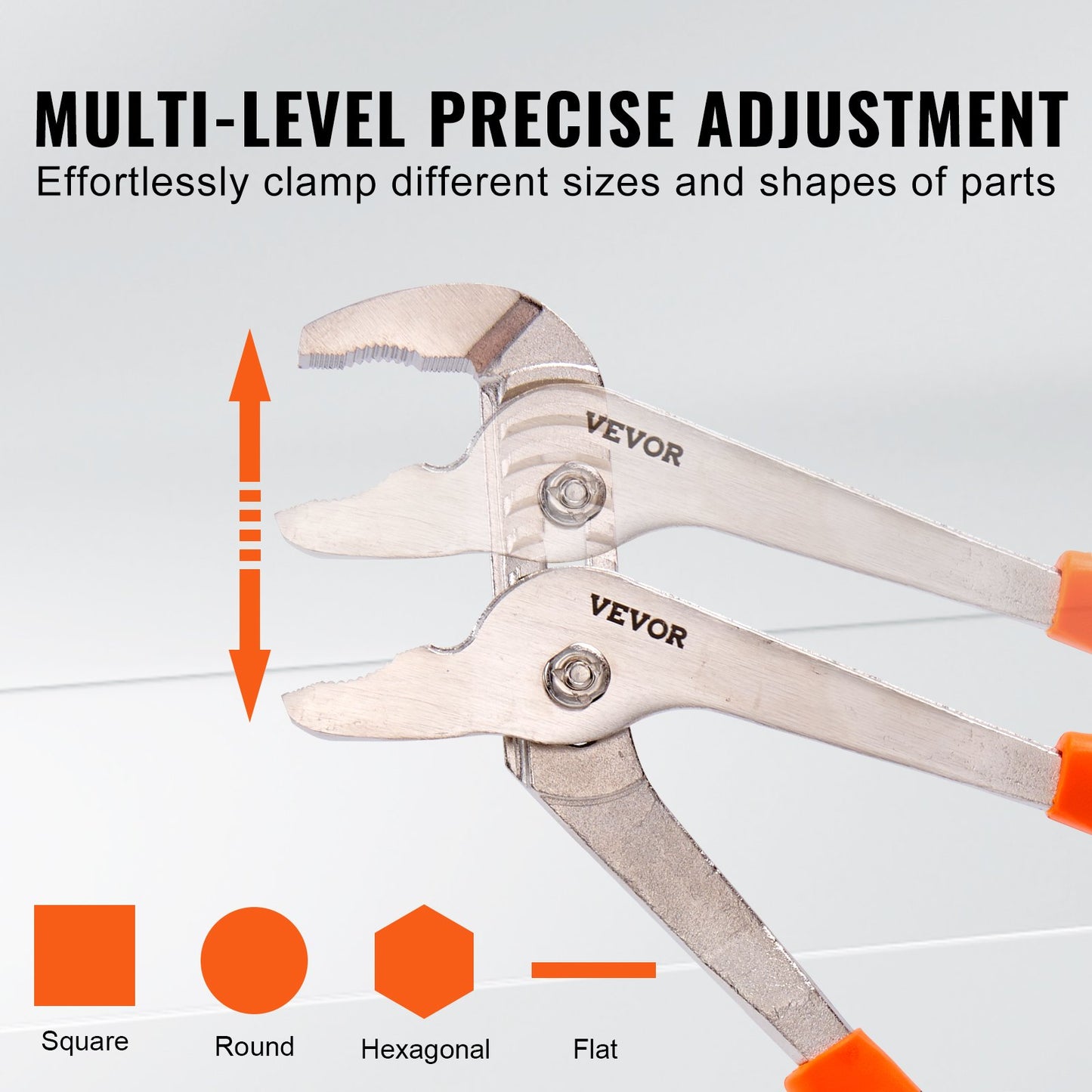 VEVOR Pliers Set Groove Joint Pliers 8-Piece High Carbon Steel 12