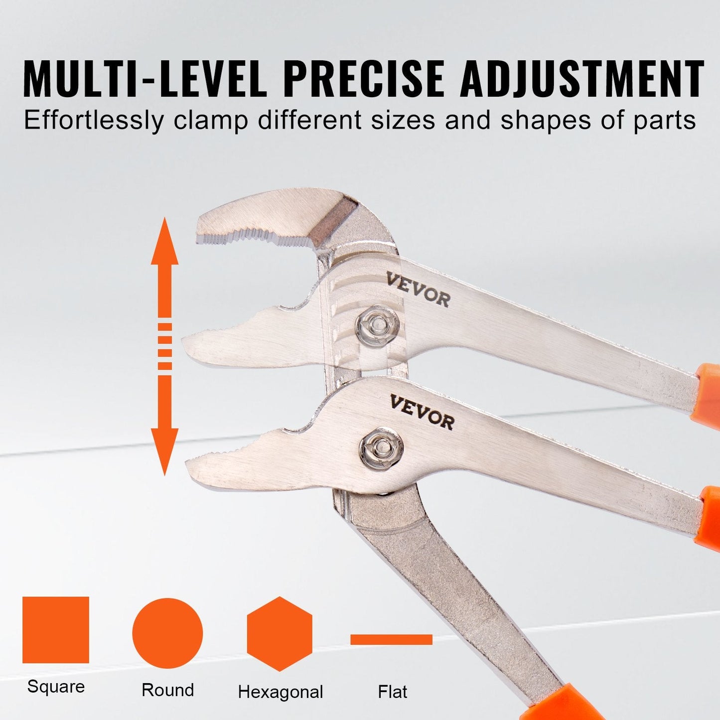 3-Piece Groove Joint Water Pump Pliers Set with TPR Handles, 1.25 kg