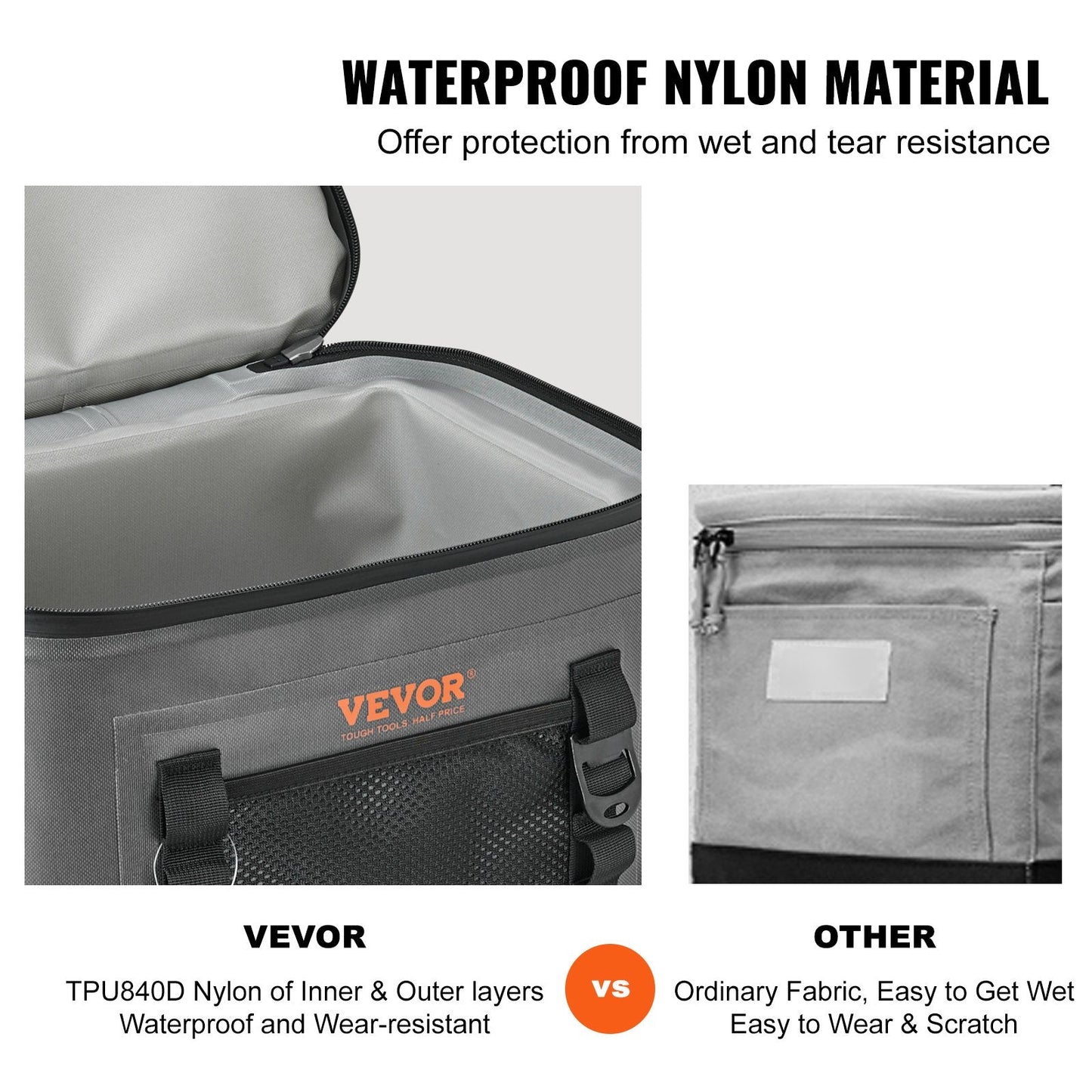 Waterproof 16-Can Insulated Cooler Bag with Bottle Opener for Outdoor Activities