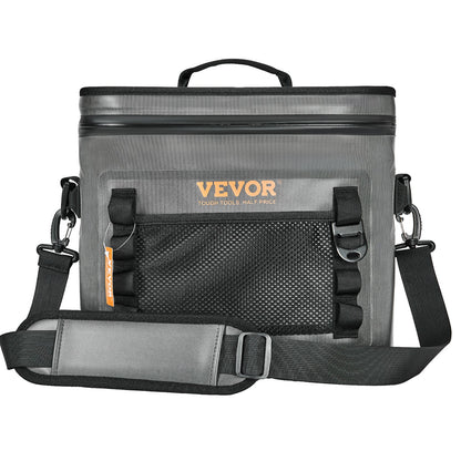VEVOR Soft Cooler Bag, 24 Cans Soft Sided Cooler Bag Leakproof with Zipper, Waterproof