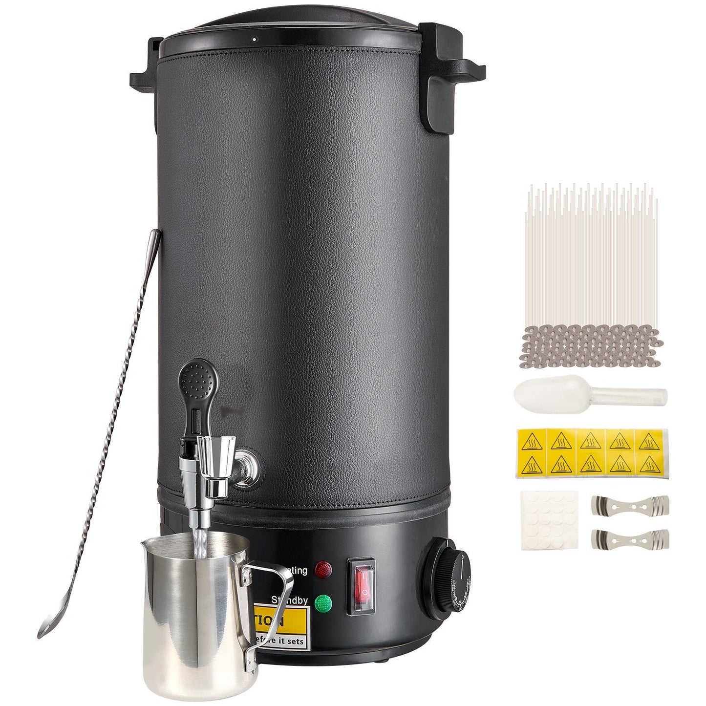 10L Electric Wax Melter for Candle Making - Stainless Steel, Adjustable Temp