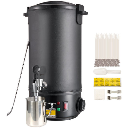 10L Electric Wax Melter for Candle Making - Stainless Steel, Adjustable Temp