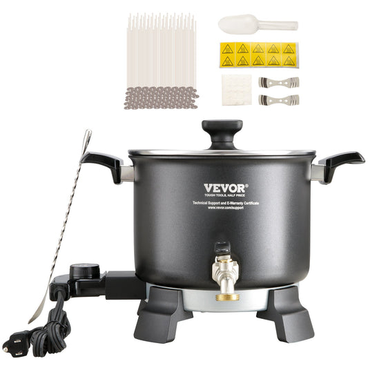 VEVOR Wax Melter for Candle Making, 5 Liter Large Electric Wax Melting Pot Easy