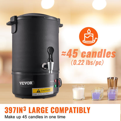 Electric Wax Melter for Candle Making, 6.5L Capacity, Stainless Steel Pot
