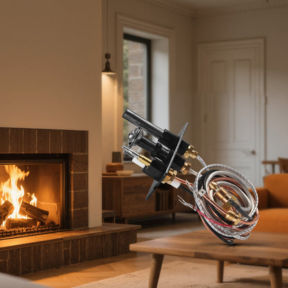 Gas Pilot Assembly, OE 69L17, 69L1701, 904405, J4117, 108084-02 Fireplace Gas Pilot Assembly Kit, Natural Gas Ignition Replacement, Compatible with Lennox, Superior, Astria Models, Black