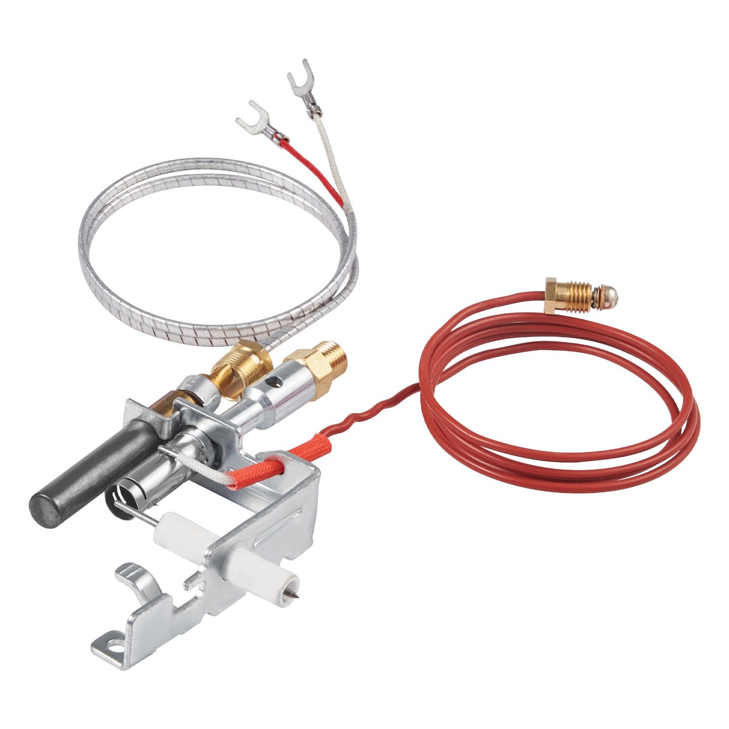 Gas Pilot Assembly, OE 14D0477, LPG8404, SRV14D0477 Fireplace Gas Pilot Assembly Kit, LPG Ignition Replacement, Compatible with Lexington Forge, Majestic, Martin, Monessen Models