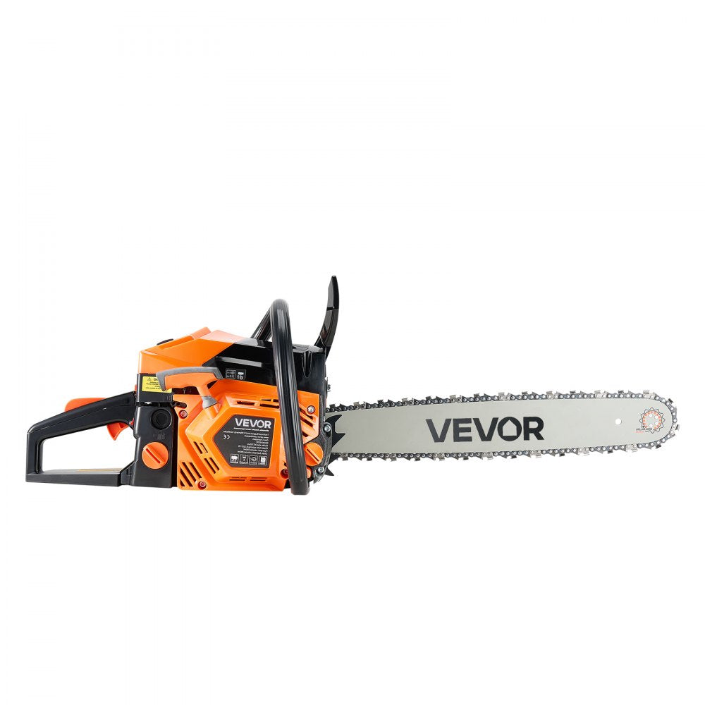 VEVOR 62cc Gas Chainsaw 2.7 kW Gas Powered 508 mm Chainsaw For Wood Cutting