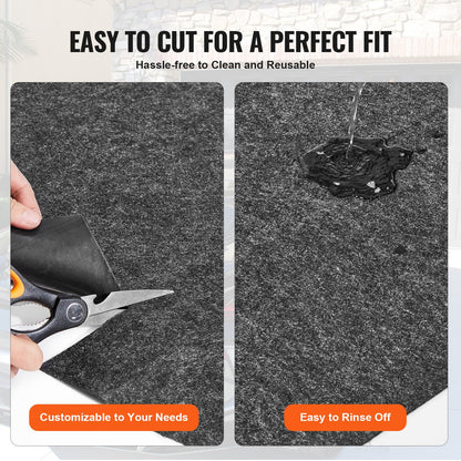 VEVOR 1.87 x 1.83 M Hot Tub Mat, Extra Large Inflatable Hot Tub Pad, Waterproof