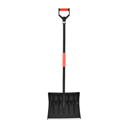 Snow Shovel for Driveway, 42cm Wide Snow Shovel with D-shaped Handles & Aluminum Blade, Large Capacity Snowplow Shovels, Lightweight Snows Removal Tool for Garden Car Camping Outdoors