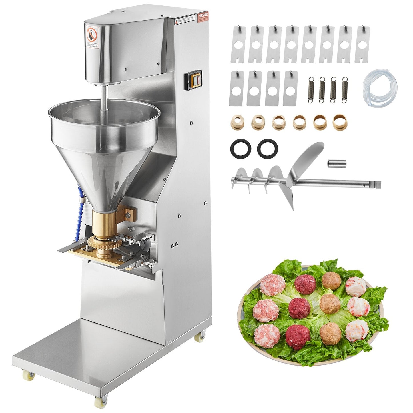 Automatic Meatball Maker, 1100W, Stainless Steel, Multiple Sizes, 280/min
