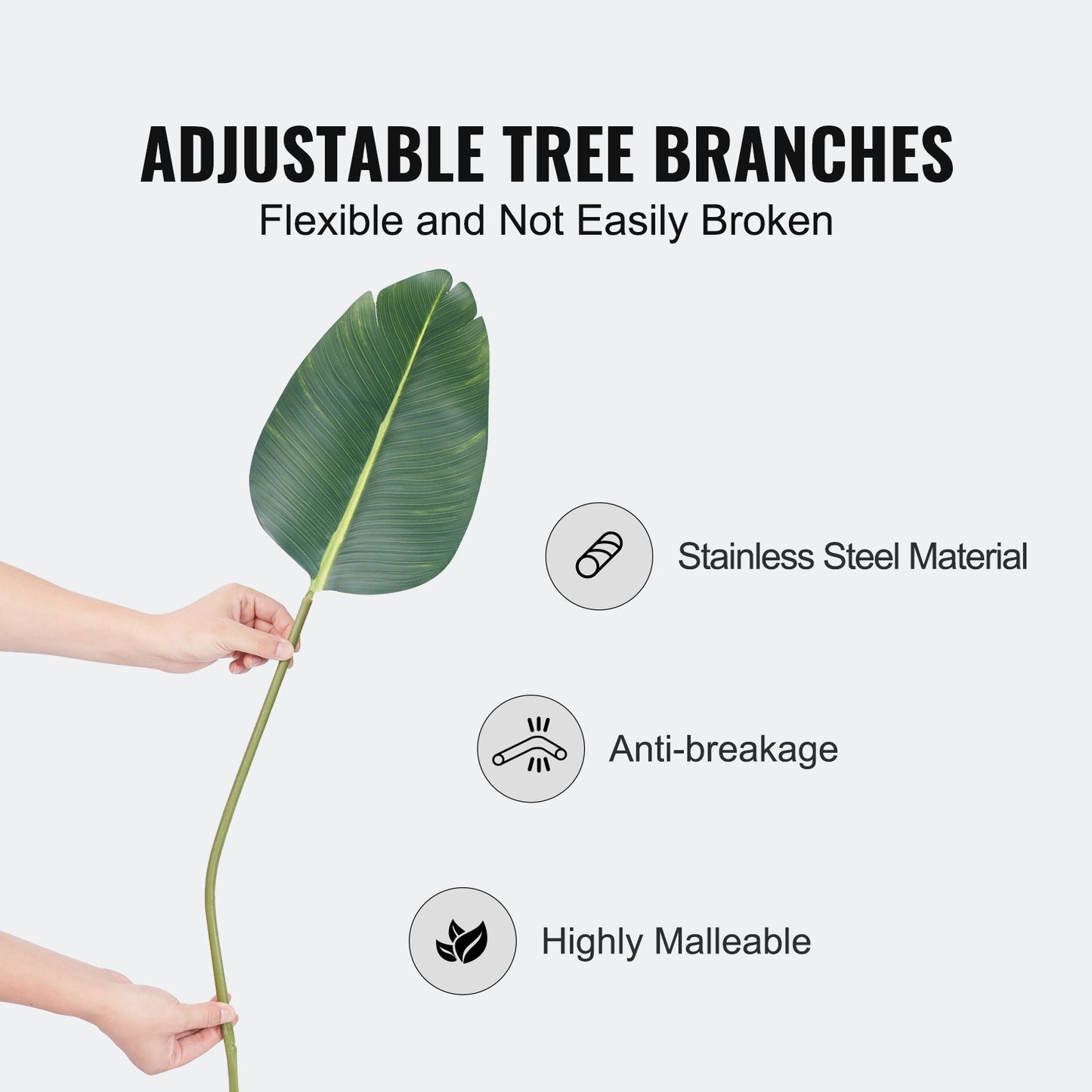 VEVOR Artificial Birds Of Paradise Tree, 1.5m Tall Faux Plant, PE Material & Anti-Tip