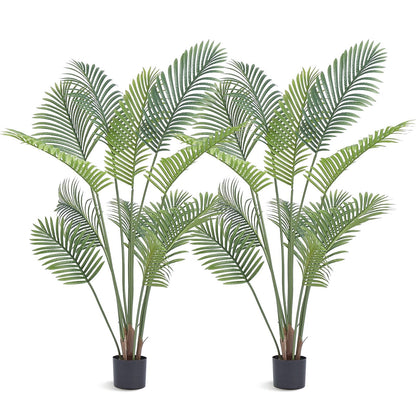1.5m Tall Lifelike Artificial Palm Tree - Secure & Stable Faux Plant for Indoor/Outdoor Decor