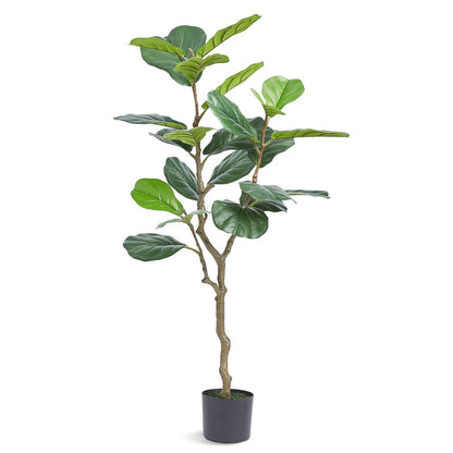 Lifelike 1.2m Artificial Fiddle Leaf Fig Tree, Secure & Stable, Low Maintenance