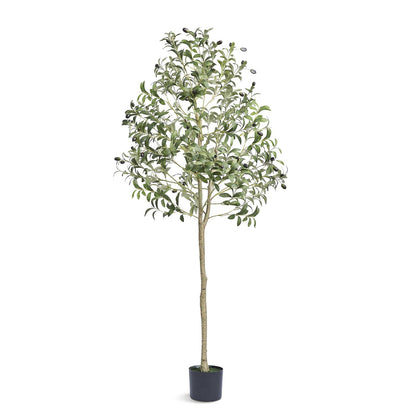 Lifelike 1.55m Artificial Olive Tree - Secure, Odor-Free, Easy Assembly