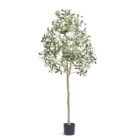 VEVOR Artificial Olive Tree, 12.7cm Tall Faux Plant, Secure PE Material & Anti-Tip