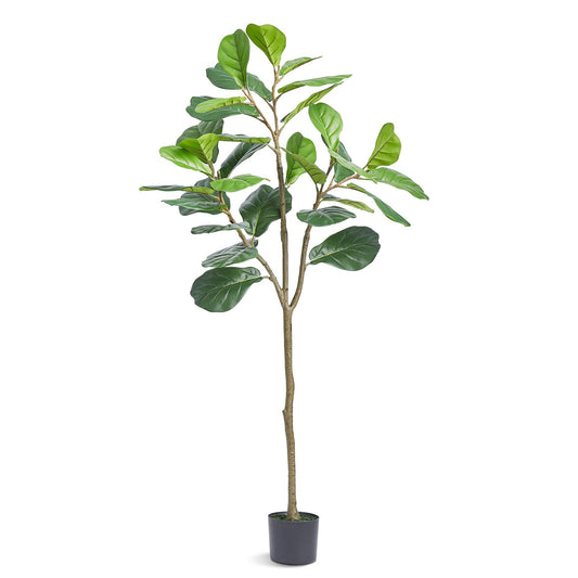 VEVOR Artificial Fiddle Leaf Fig Tree, 12.7cm, Secure PE Material & Anti-Tip Tilt