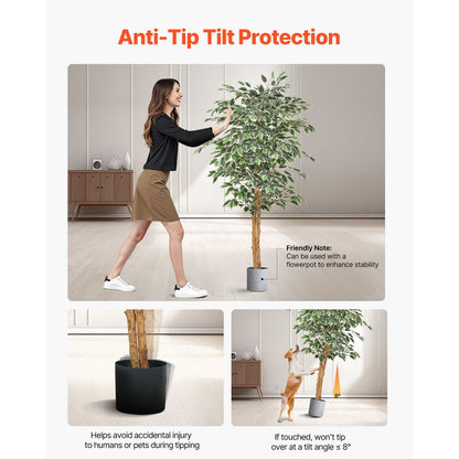 150cm Artificial Ficus Tree Tall Faux Plant with Pot for Indoor Decor