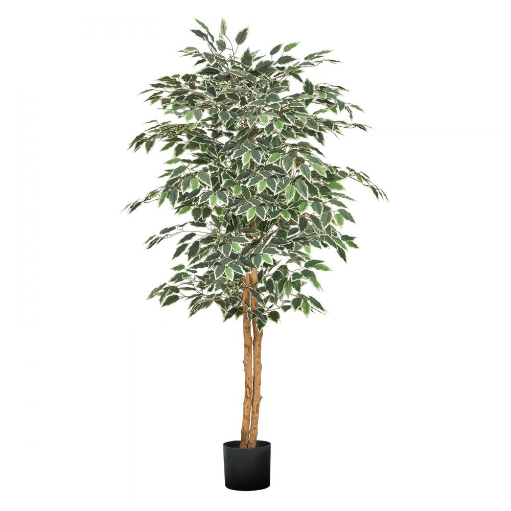 150cm Artificial Ficus Tree Tall Faux Plant with Pot for Indoor Decor