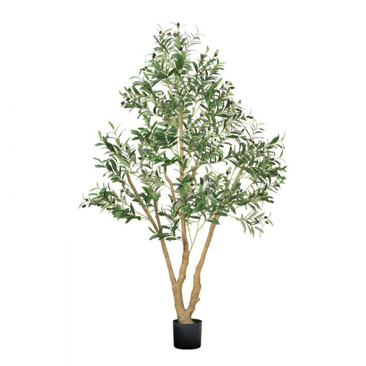 180cm Artificial Olive Tree Tall Fake Plant with Pot for Home Office