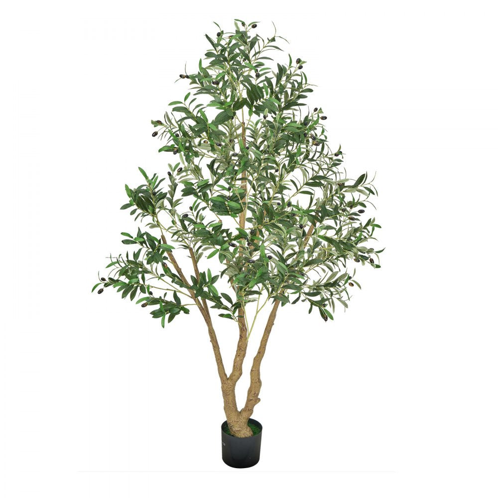180cm Artificial Olive Tree Tall Fake Plant with Pot for Home Office