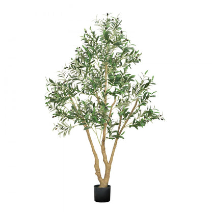 180cm Artificial Olive Tree Tall Fake Plant with Pot for Home Office