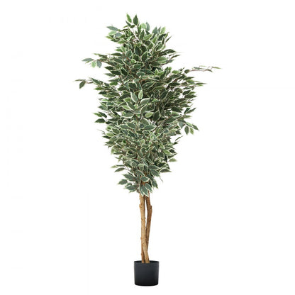 180cm Artificial Ficus Tree Tall Faux Plant with Pot for Indoor Decor
