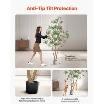 240cm Artificial Olive Tree Tall Fake Plant with Pot for Home Office