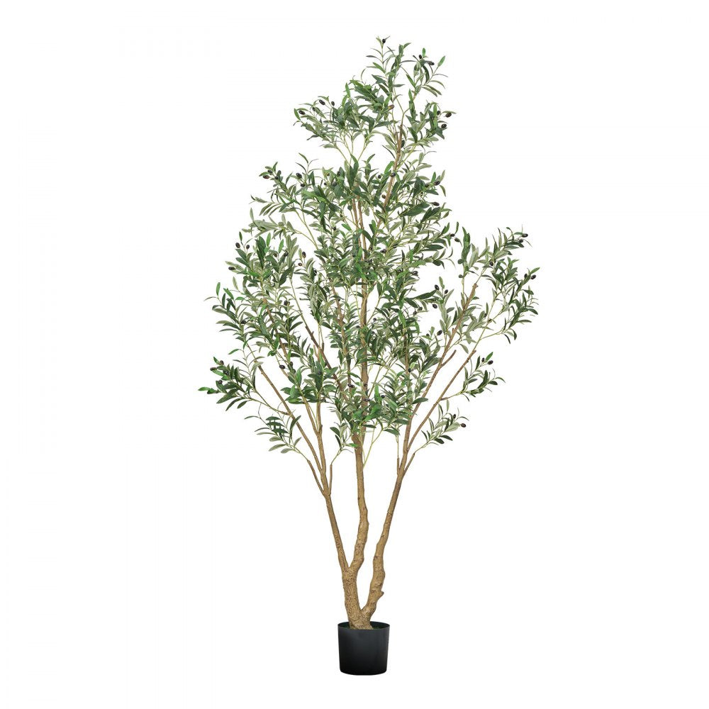240cm Artificial Olive Tree Tall Fake Plant with Pot for Home Office