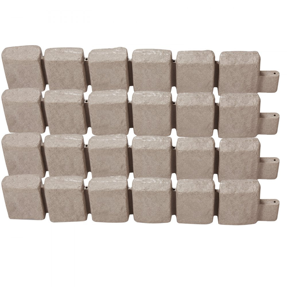VEVOR Fake Stone Landscape Edging 47.2 x 9 in Lawn Edging Fade-Resistant