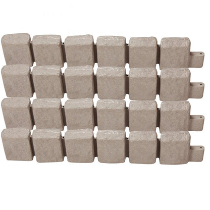 VEVOR Fake Stone Landscape Edging 47.2 x 9 in Lawn Edging Fade-Resistant