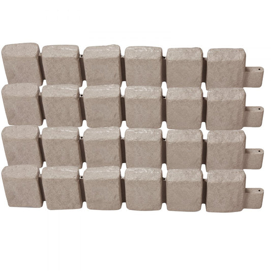 VEVOR Fake Stone Landscape Edging 47.2 x 9 in Lawn Edging Fade-Resistant