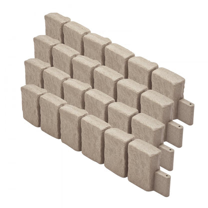 VEVOR Fake Stone Landscape Edging 47.2 x 9 in Lawn Edging Fade-Resistant