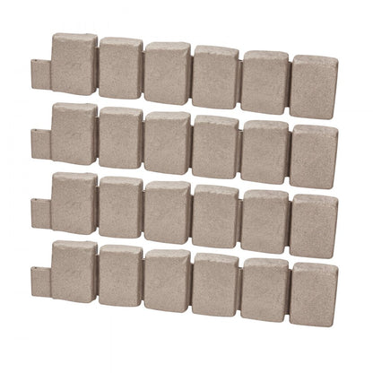 VEVOR Fake Stone Landscape Edging 47.2 x 9 in Lawn Edging Fade-Resistant