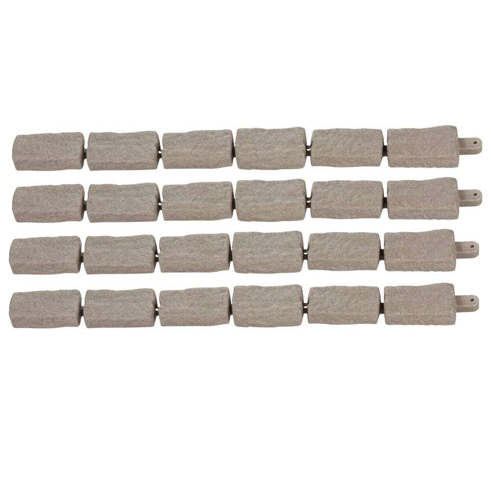 VEVOR Fake Stone Landscape Edging 46.2 x 2.2 in Lawn Edging Fade-Resistant