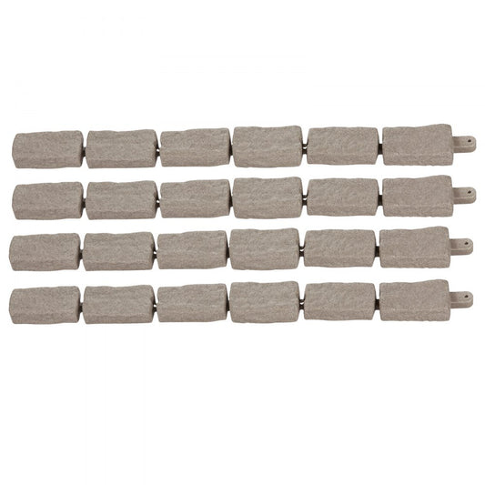 VEVOR Fake Stone Landscape Edging 46.2 x 2.2 in Lawn Edging Fade-Resistant