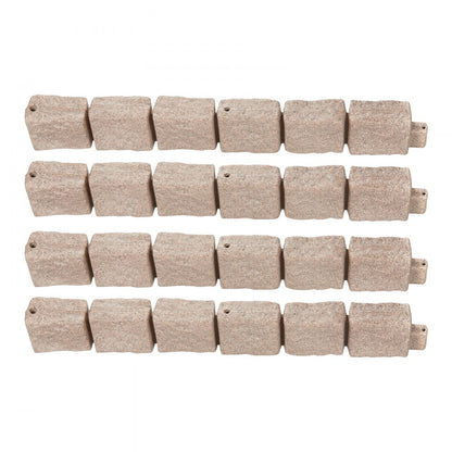 VEVOR Faux Stone Landscape Edging 46.8x3.9 in Lawn Edging Fade-Resistant