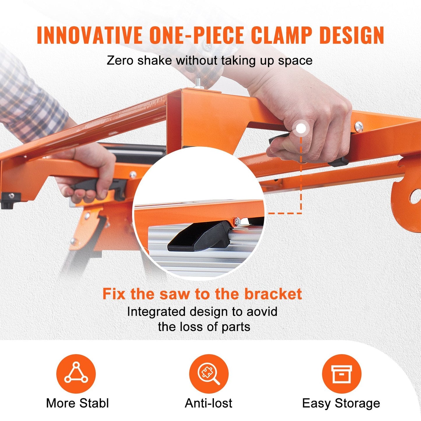 Adjustable Miter Saw Stand with Sliding Rail, Supports up to 150 kg, 2 Meter Length