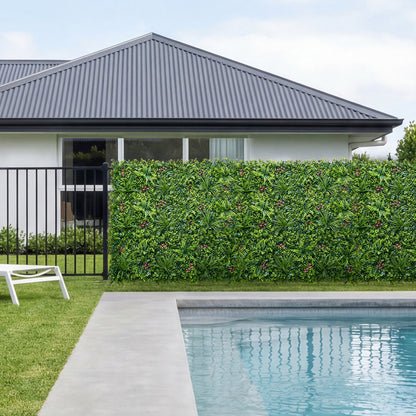 Artificial Plant Wall, 12PCS 50.8 x 50.8 cm Artificial Boxwood Panels, Sun Protection Greenery Backdrop Privacy Hedge Fence, Fake Grass Wall Screen for Wedding, Indoor, Outdoor Garden, Backyard
