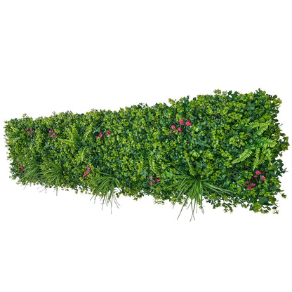 Artificial Plant Wall, 12PCS 50.8 x 50.8 cm Artificial Boxwood Panels, Sun Protection Greenery Backdrop Privacy Hedge Fence, Fake Grass Wall Screen for Wedding, Indoor, Outdoor Garden, Backyard